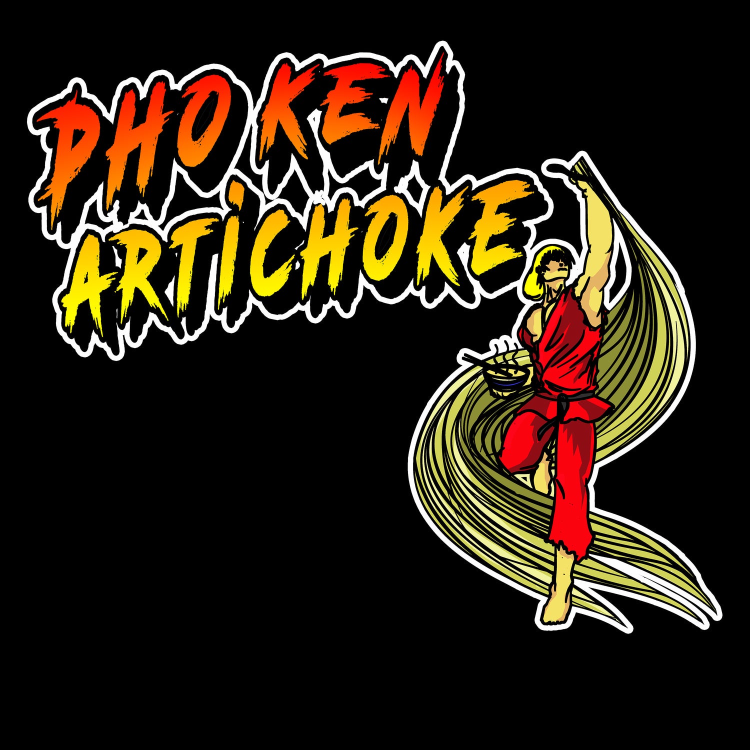 PHO KEN ARTICHOKE. STREET FIGHTER KEN MASTERS PARODY. KIDS.