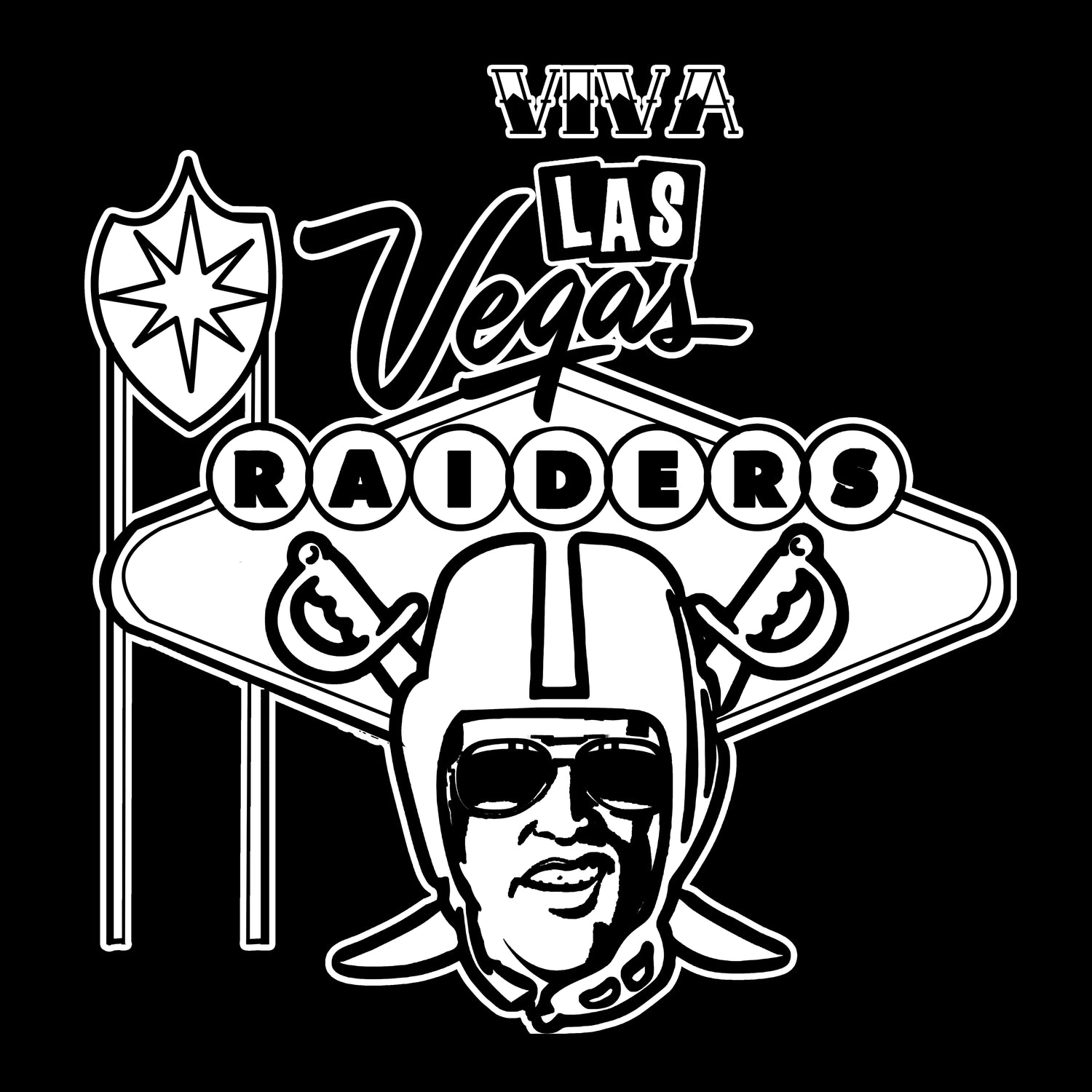 LAS VEGAS RAIDERS. MY CONCEPT FOR NEW LOGO. FAN ART. PARODY. KIDS.