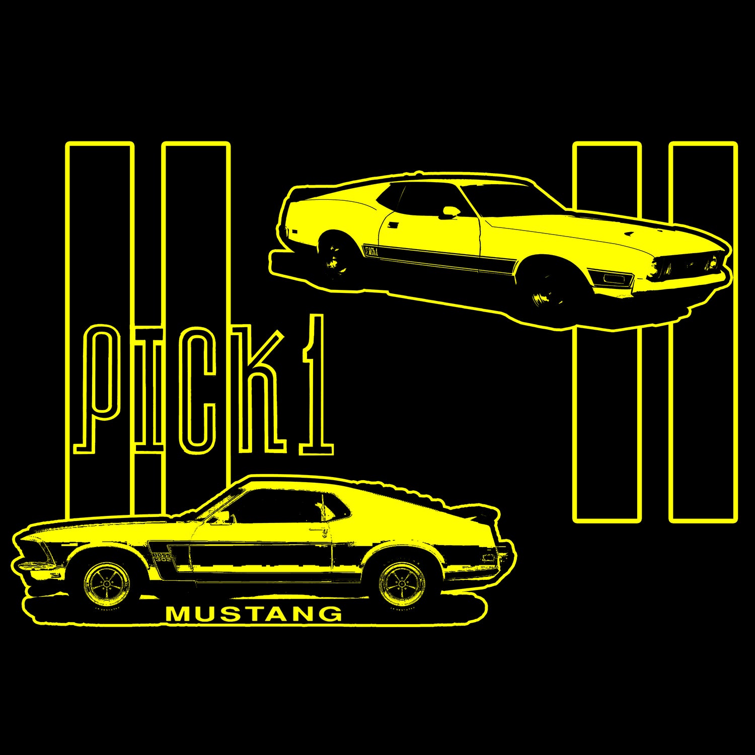 PICK ONE. MACH 1. MY FAVORITE CARS. KIDS.