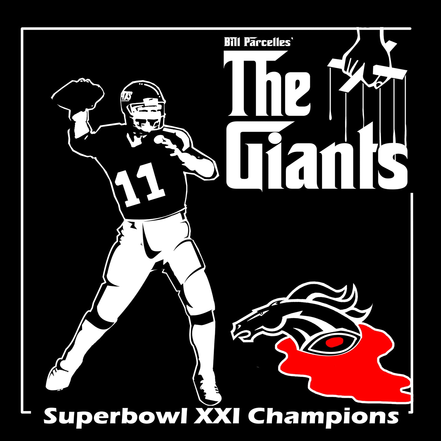 NEW YORK GIANTS FAN ART PARODY. KIDS.