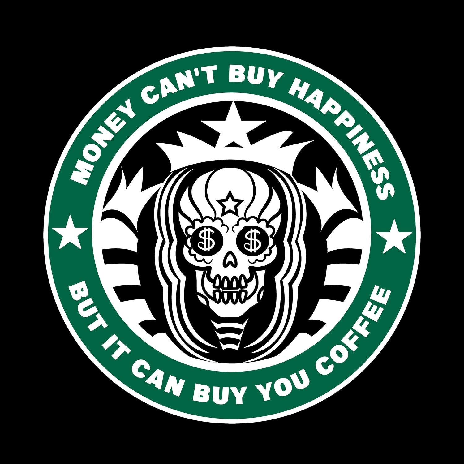 MONEY CAN'T BUY HAPPINESS BUT IT CAN BUY COFFEE. KIDS.