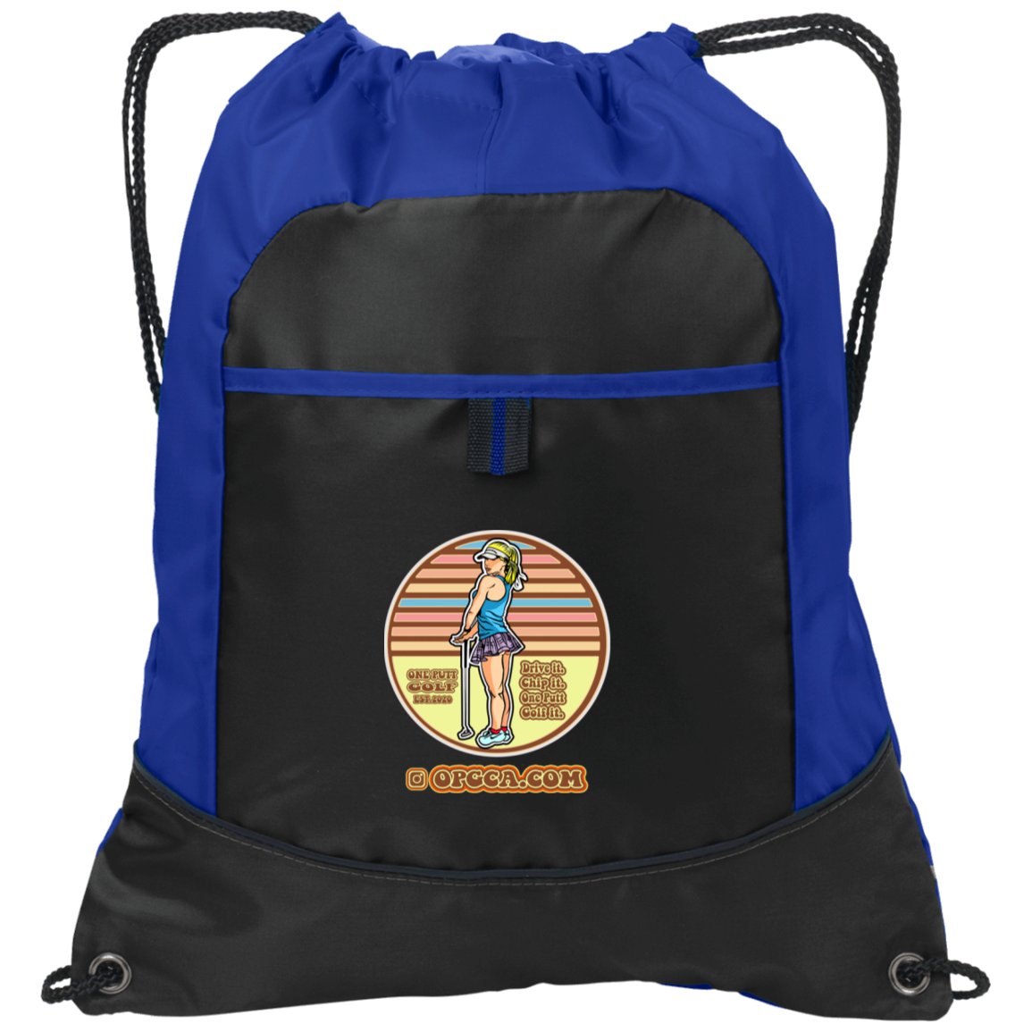 OPG Custom Design #28. Drive it. Chip it. One Putt golf it. Pocket Cinch Pack