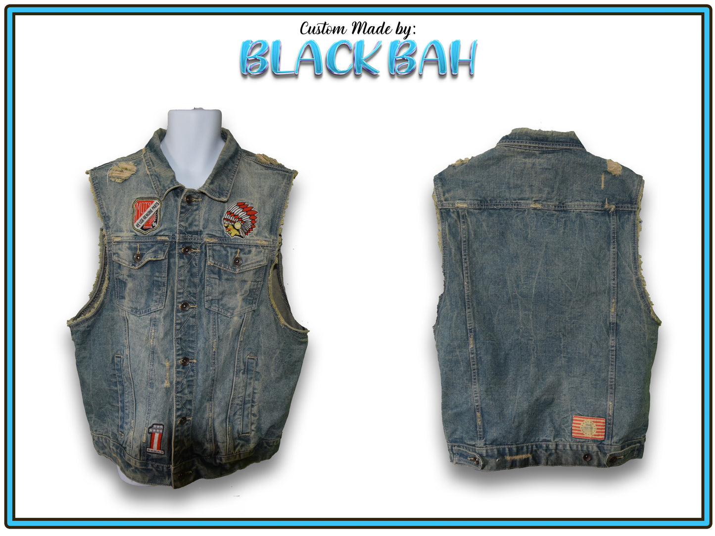 Indian Head Patched Vest