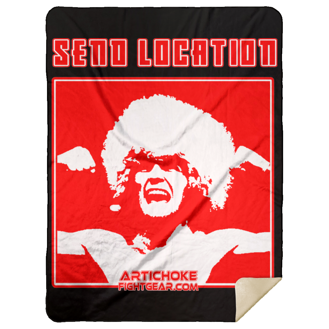 Artichoke Fight Gear Custom Design #17. SEND LOCATION. Premium Mink Sherpa Blanket 60x80