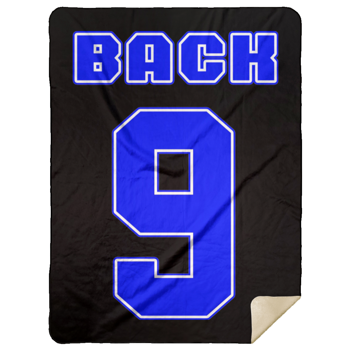 OPG Custom Design #17. Back 9. Premium Mink Sherpa Blanket 60x80