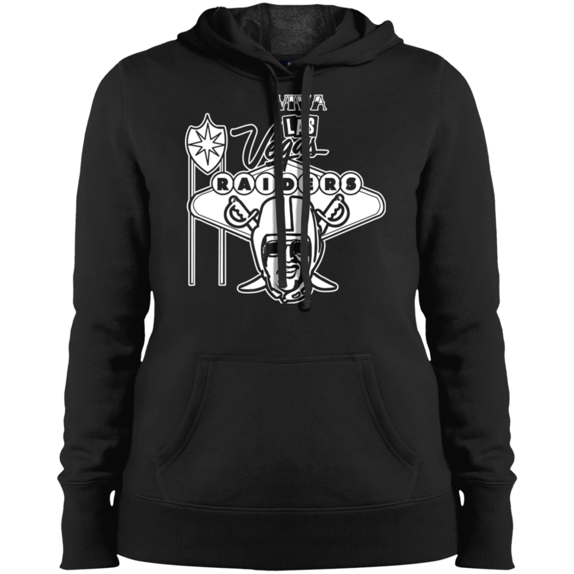 ArtichokeUSA Custom Design. Las Vegas Raiders. Las Vegas / Elvis Presley Parody Fan Art. Let's Create Your Own Team Design Today. Ladies' Pullover Hooded Sweatshirt