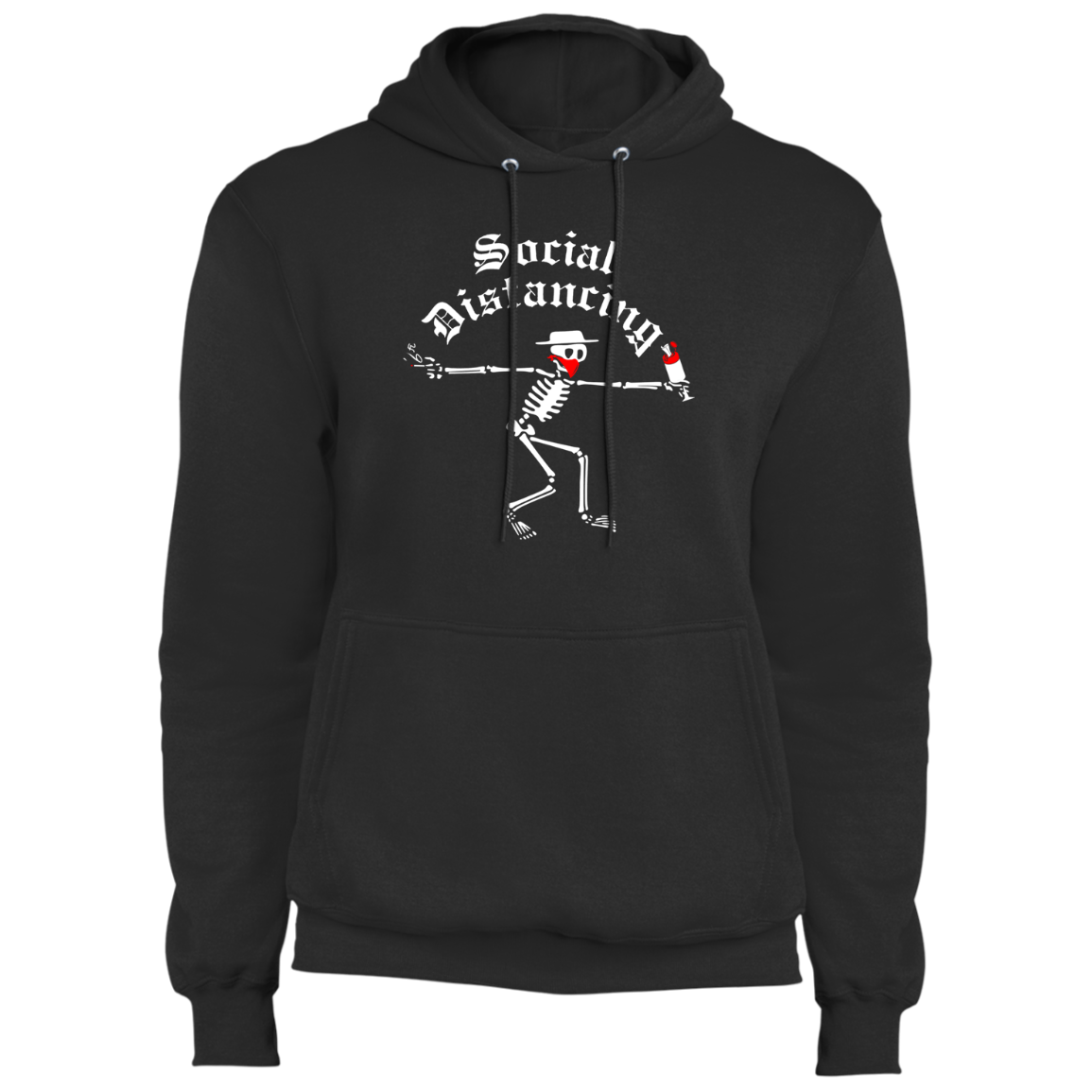ArtichokeUSA Custom Design. Social Distancing. Social Distortion Parody. Fleece Pullover Hoodie
