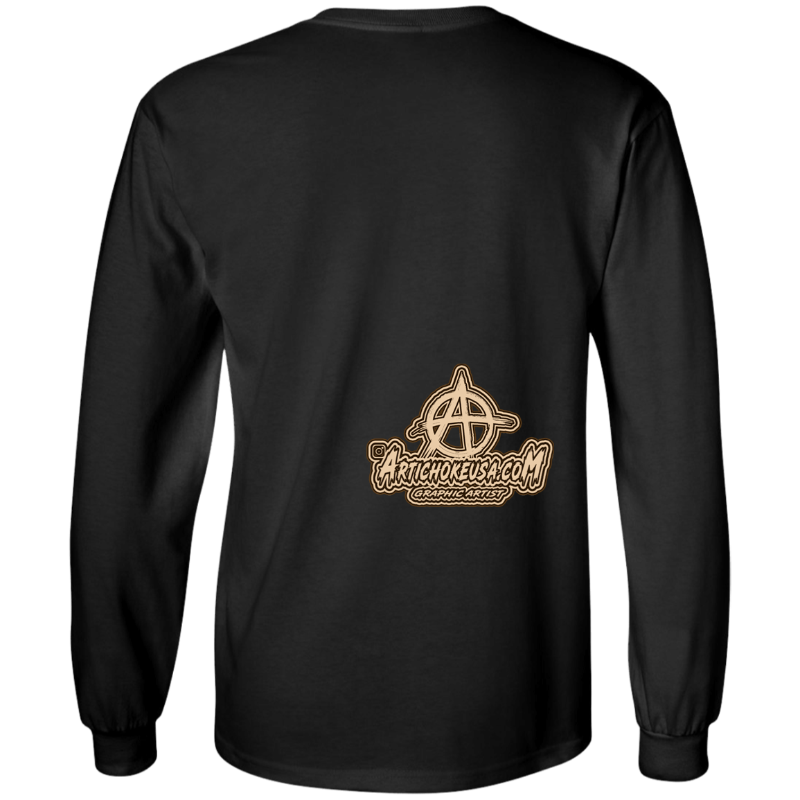 ArtichokeUSA Character and Font design. Let's Create Your Own Team Design Today. Mullet Mike. Youth LS T-Shirt