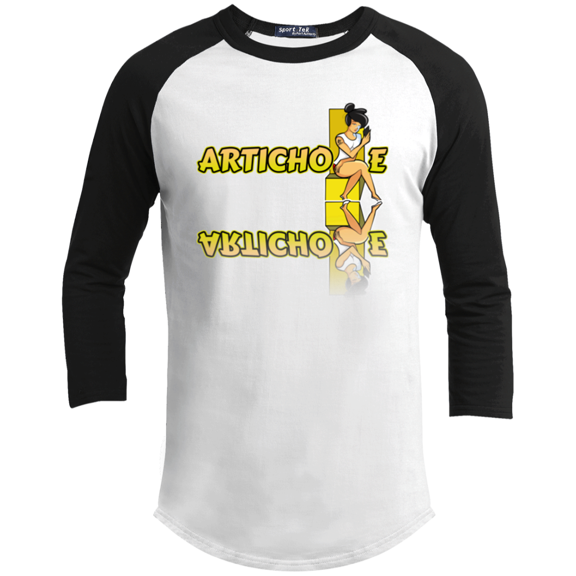 ArtichokeUSA Character and Font Design. Let’s Create Your Own Design Today. Betty. Youth 3/4 Raglan Sleeve Shirt