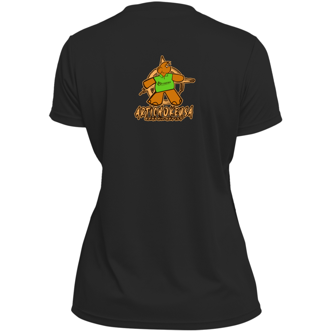 ArtichokeUSA Character and Font Design. Let’s Create Your Own Design Today. Winnie. Ladies’ Moisture-Wicking V-Neck Tee