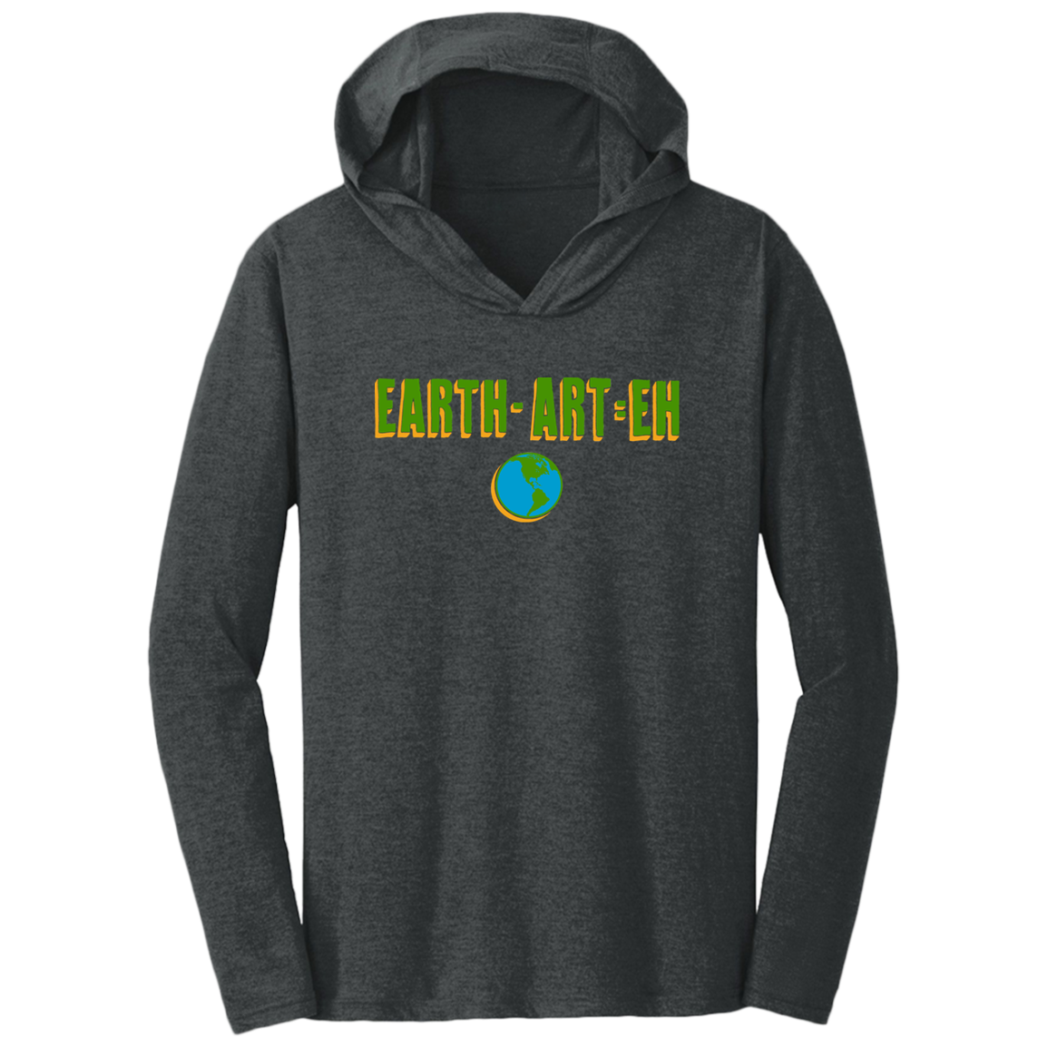 ArtichokeUSA Custom Design. EARTH-ART=EH. Triblend T-Shirt Hoodie