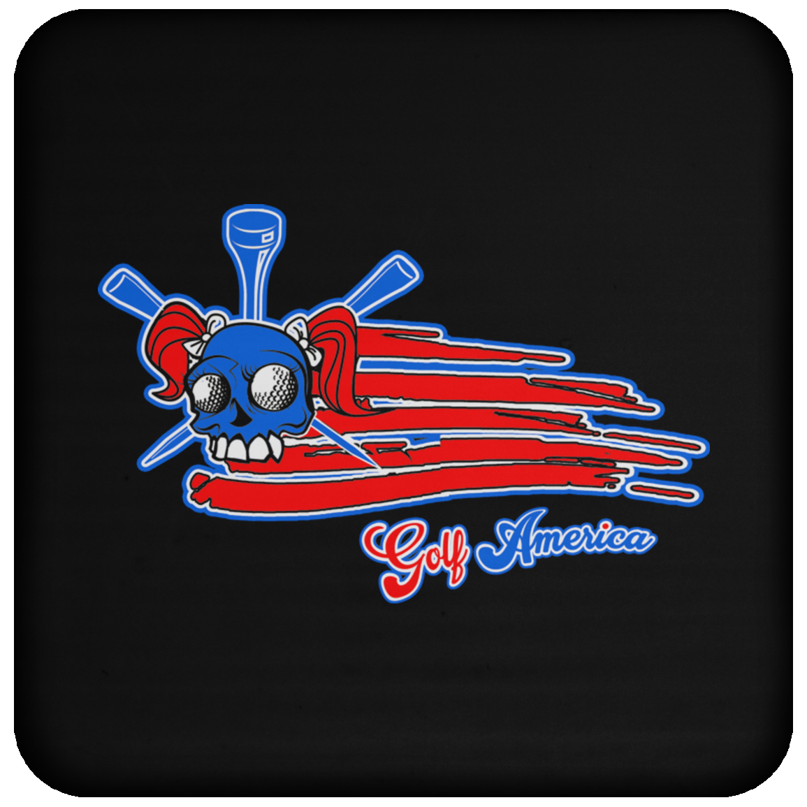 OPG Custom Design #12. Golf America. Female Edition. Coaster