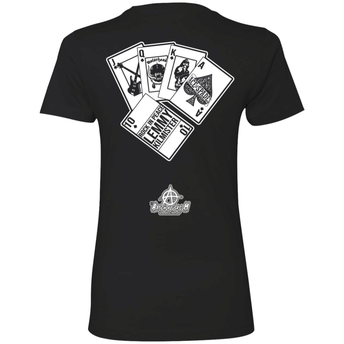ArtichokeUSA Custom Design. Motorhead's Lemmy Kilmister's Favorite Video Poker Machine. Rock in Peace! Ladies' Boyfriend T-Shirt