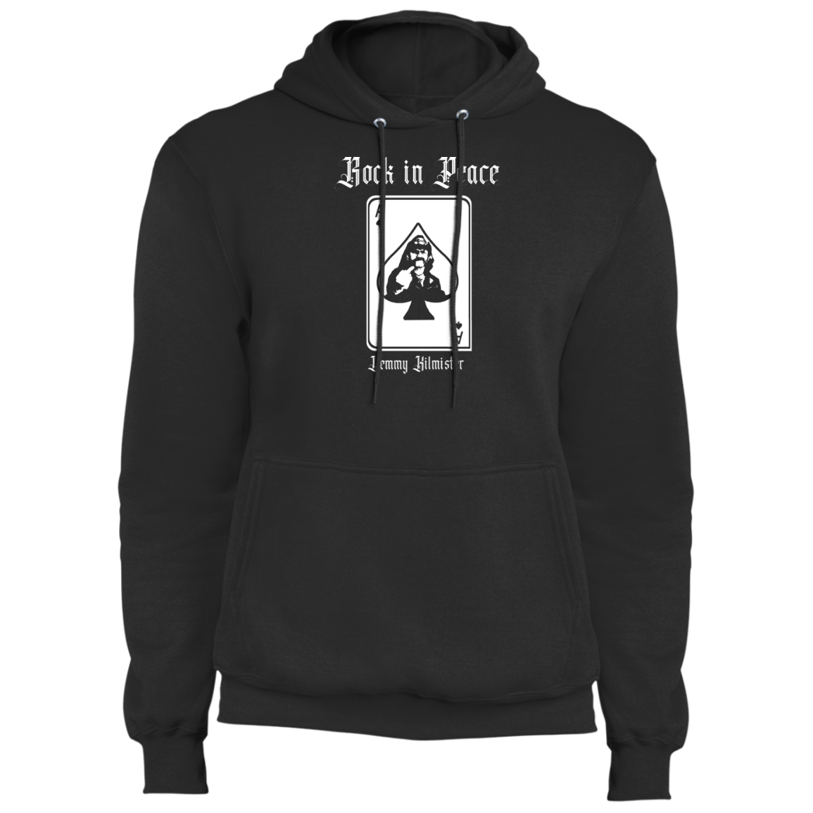 ArtichokeUSA Custom Design. Lemmy Kilmister "Ace of Spades" Tribute Fan Art Version 2 of 2. Fleece Pullover Hoodie