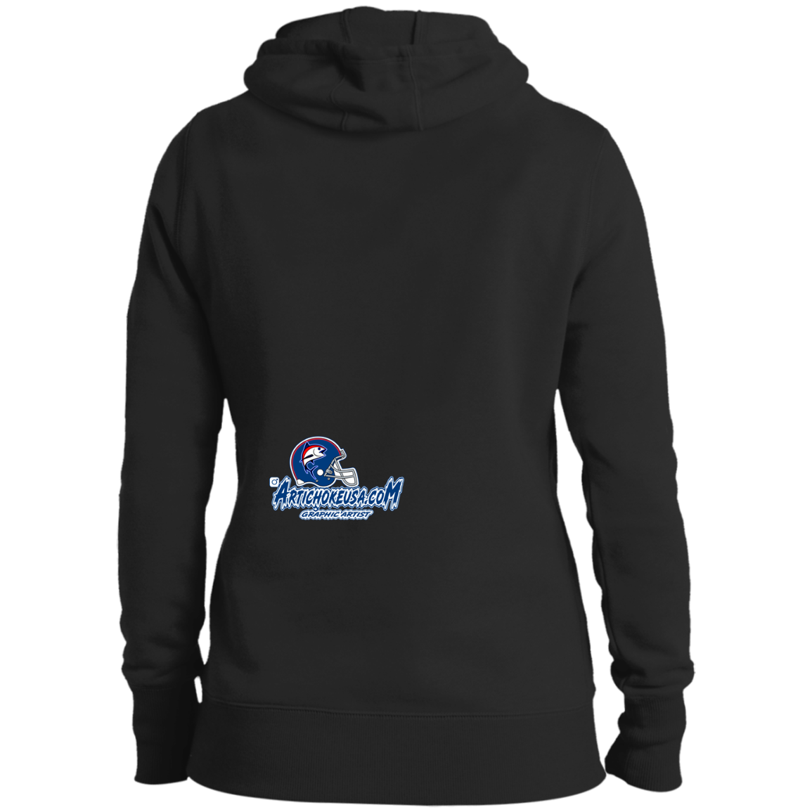 ArtichokeUSA Custom Design. The Big Tuna. Bill Parcell Tribute. NY Giants Fan Art. Ladies' Pullover Hooded Sweatshirt