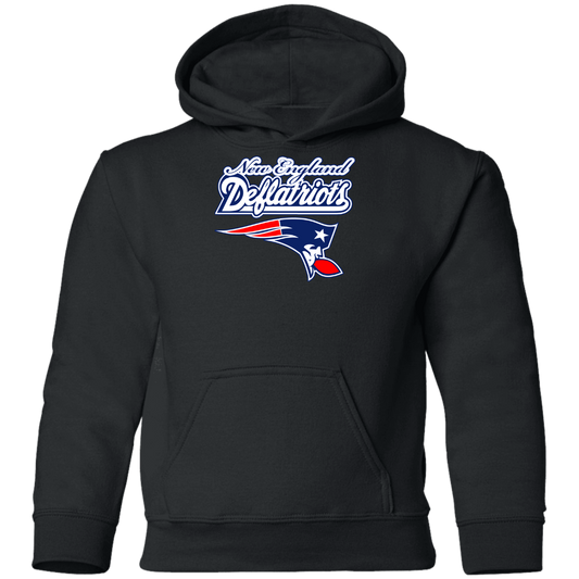 ArtichokeUSA Custom Design. New England Deflatriots. New England Patriots Parody. Youth Pullover Hoodie