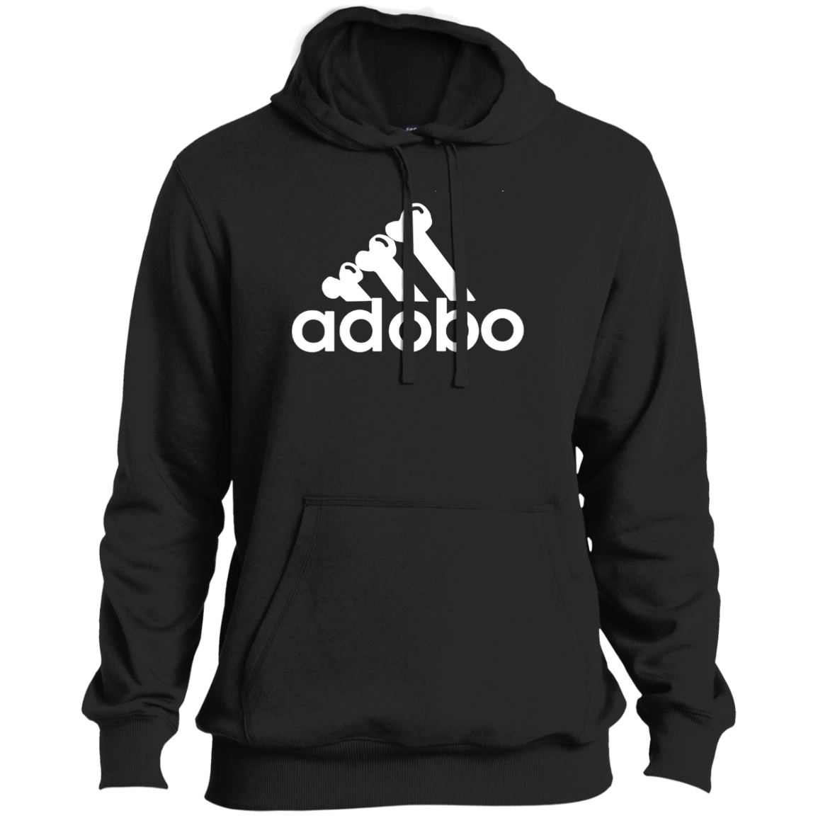 ArtichokeUSA Custom Design. Adobo. Adidas Parody. Tall Pullover Hoodie