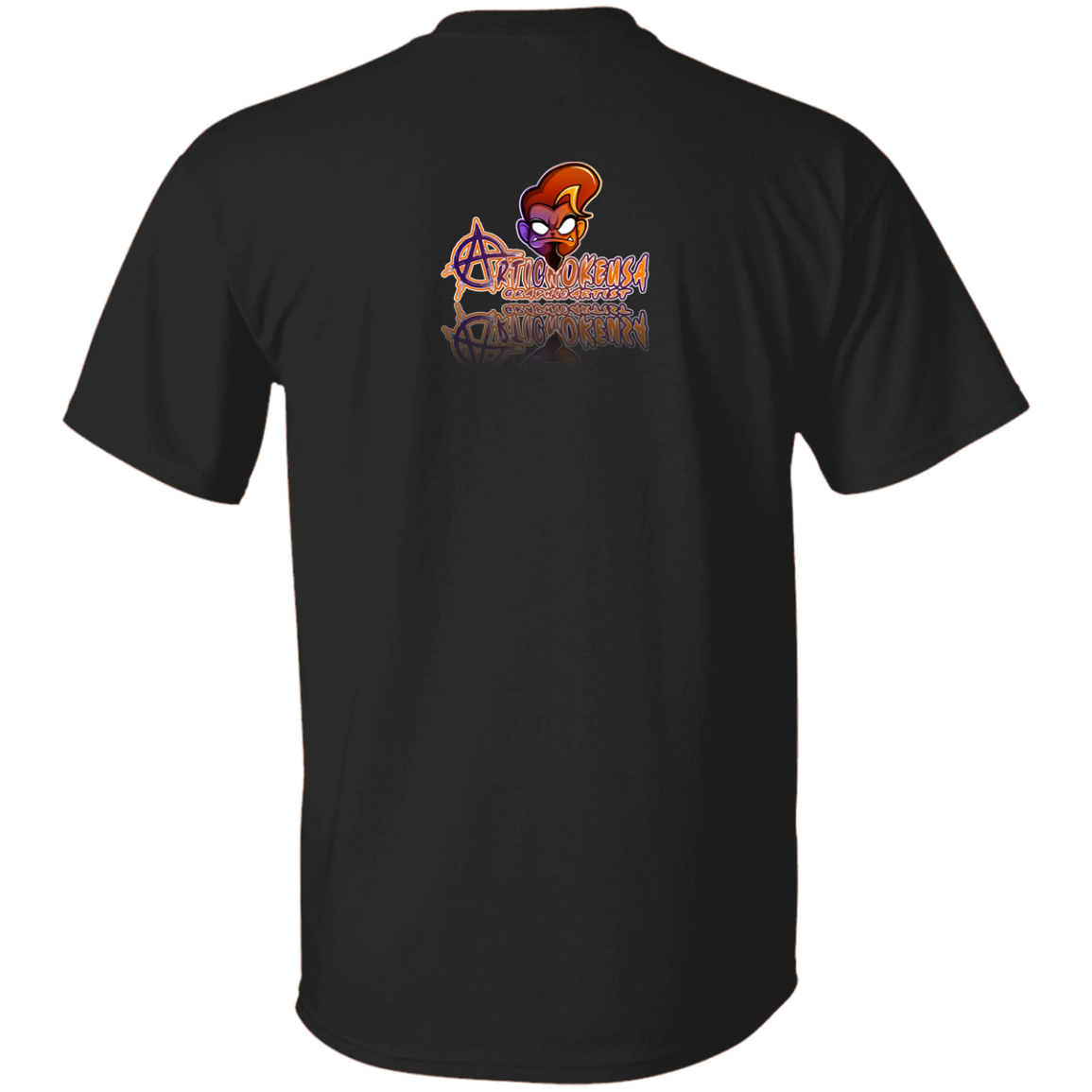 ArtichokeUSA Character and Font design. Let's Create Your Own Team Design Today. Arthur. 100% Cotton T-Shirt