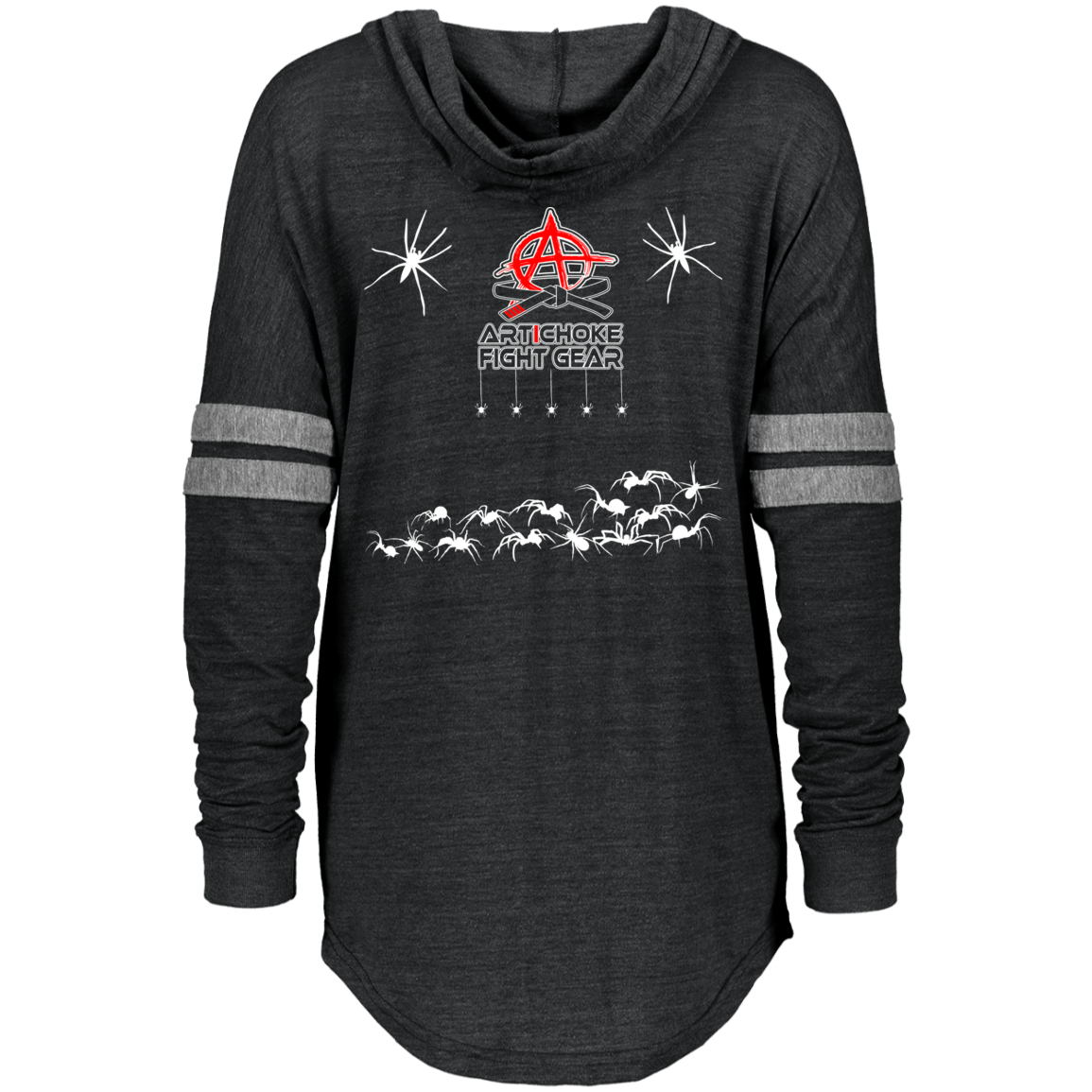 Artichoke Fight Gear Custom Design #1. Arachnophobia. Spider Guard. It's A Jiu Jitsu Thing. Ladies Low Key Hoodie