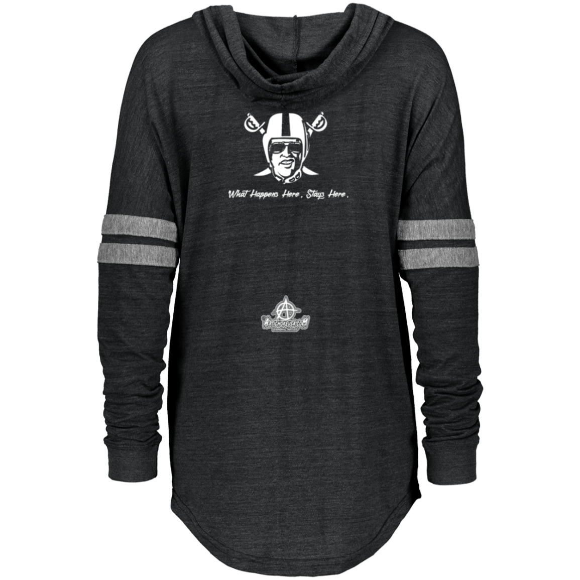 ArtichokeUSA Custom Design. Las Vegas Raiders. Las Vegas / Elvis Presley Parody Fan Art. Let's Create Your Own Team Design Today. Ladies Hooded Low Key Pullover