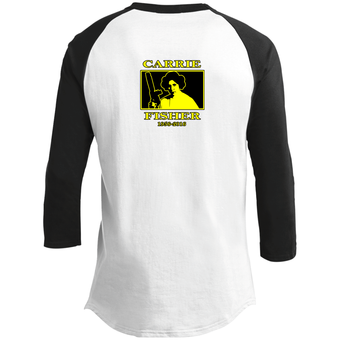 ArtichokeUSA Custom Design. You Miserable Slug. Carrie Fisher Tribute. Star Wars / Blues Brothers Fan Art. Youth 3/4 Raglan Sleeve Shirt