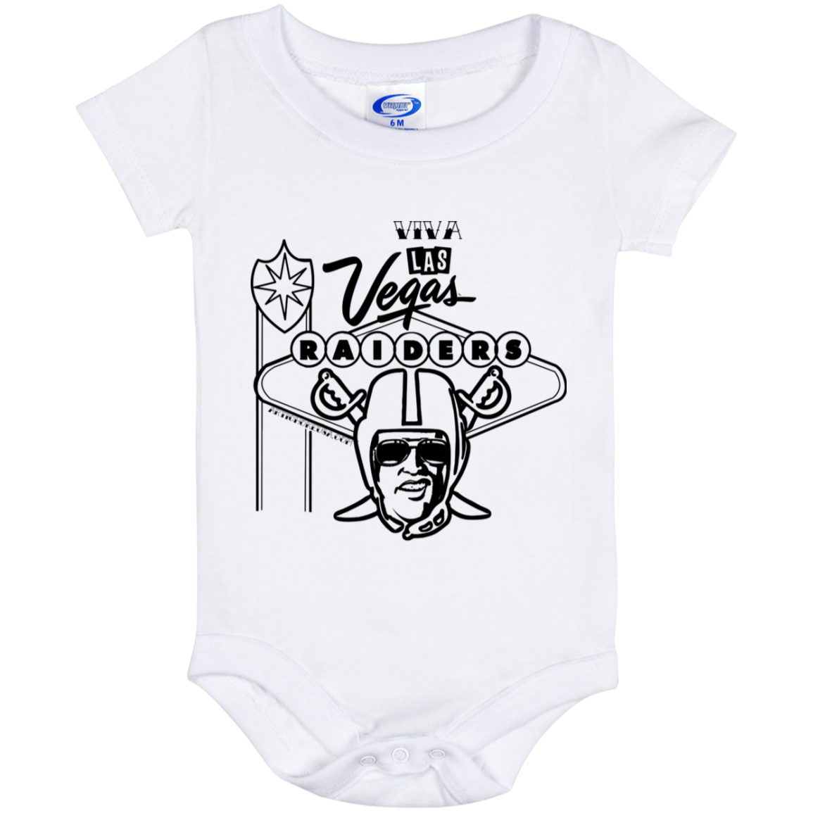 ArtichokeUSA Custom Design. Las Vegas Raiders. Las Vegas / Elvis Presley Parody Fan Art. Let's Create Your Own Team Design Today. Baby Onesie 6 Month