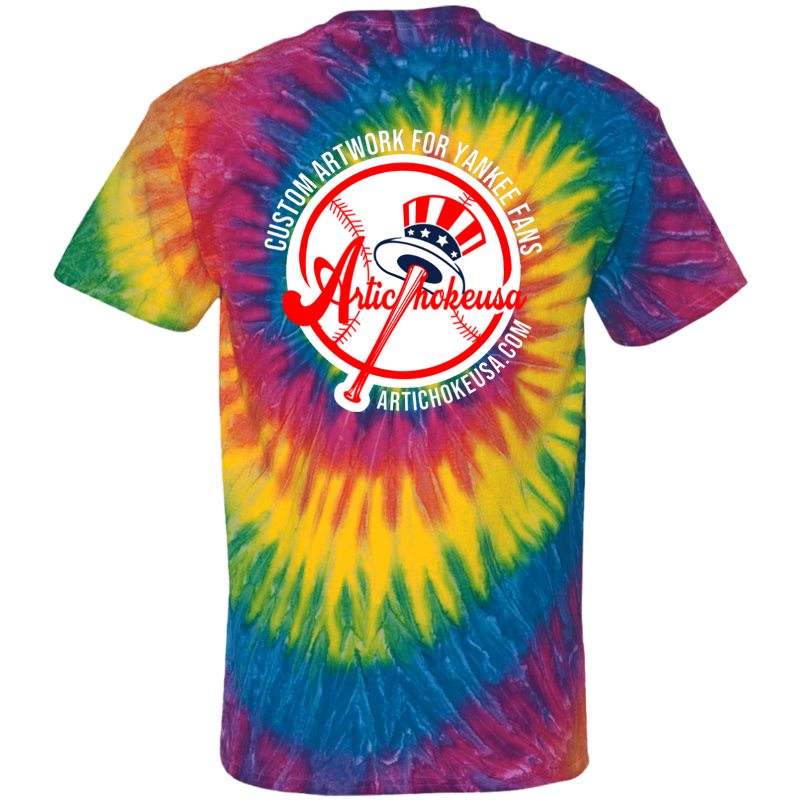 ArtichokeUSA Custom Design. BUCK FOSTON. 100% Cotton Tie Dye T-Shirt