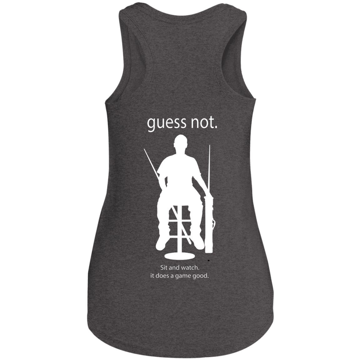 The GHOATS Custom Design. #40 Got Game? / Guess Not. Ladies' Perfect Tri Racerback Tank
