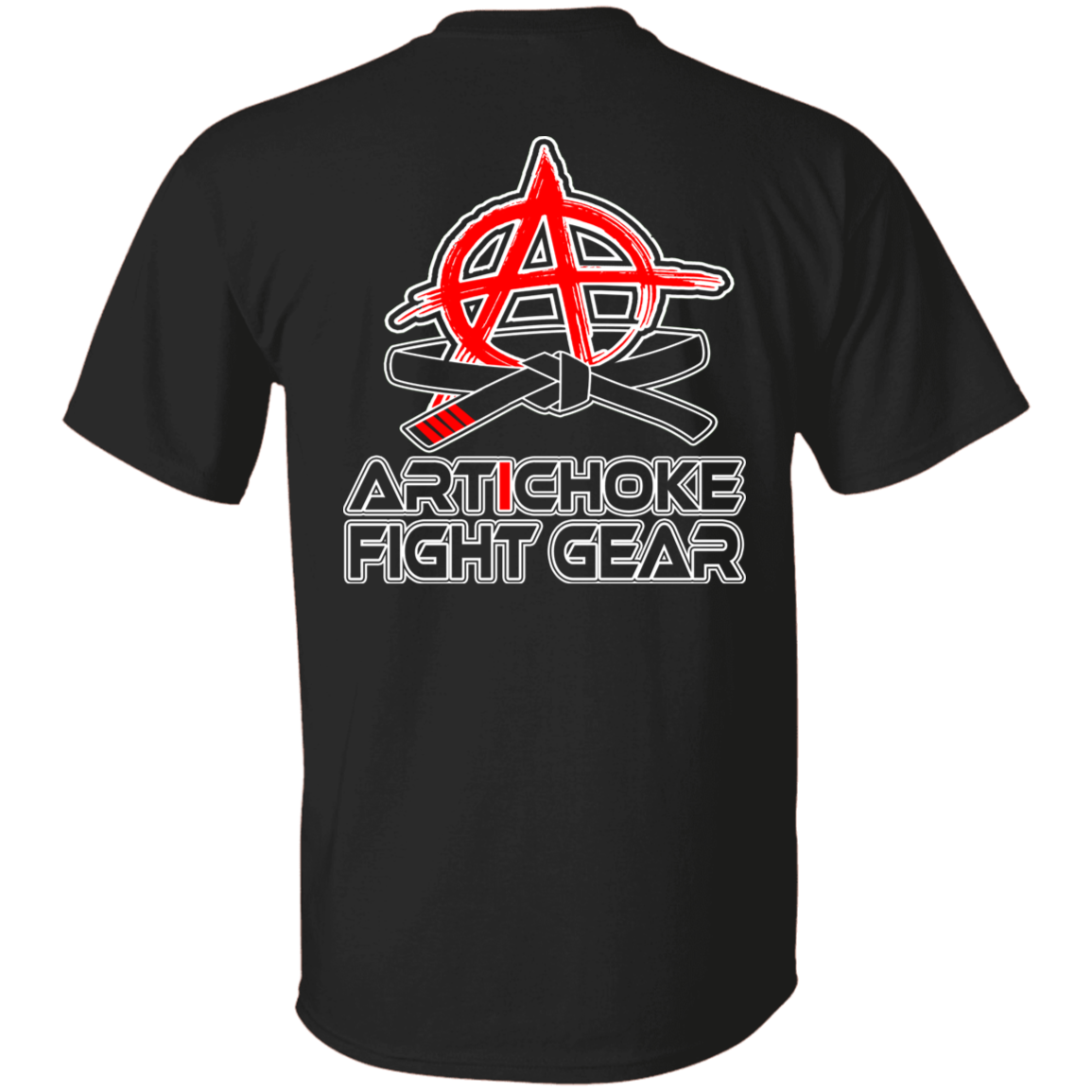 Artichoke Fight Gear Custom Design #16. Sticks And Stones May Break My Bones But Words Can Get You Choked Out. Gracie Fighter. BJJ. Men's 100% Cotton T-Shirt