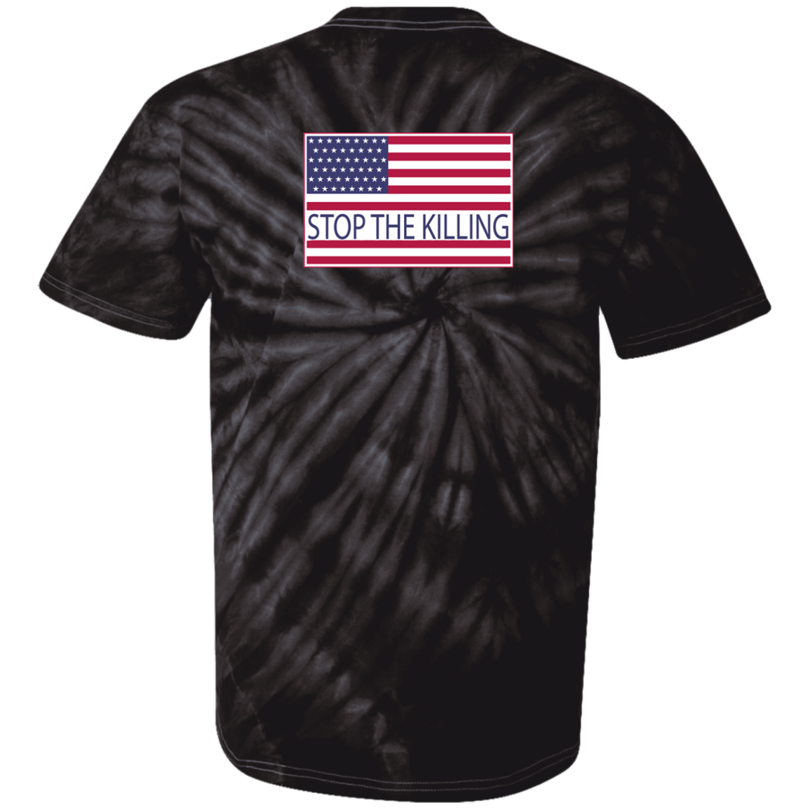ArtichokeUSA Custom Design. TRIGGERED. STRESSED. Stop the Killing. 100% Cotton Tie Dye T-Shirt