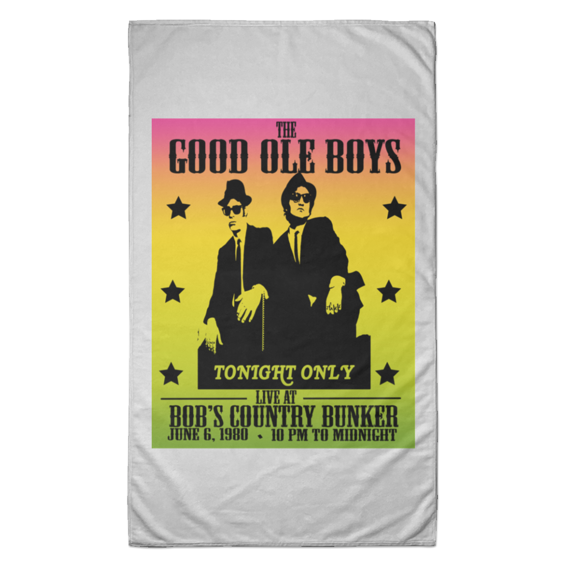 ArtichokeUSA Custom Design. The Good Ole Boys. Blues Brothers Fan Art. Towel - 35x60