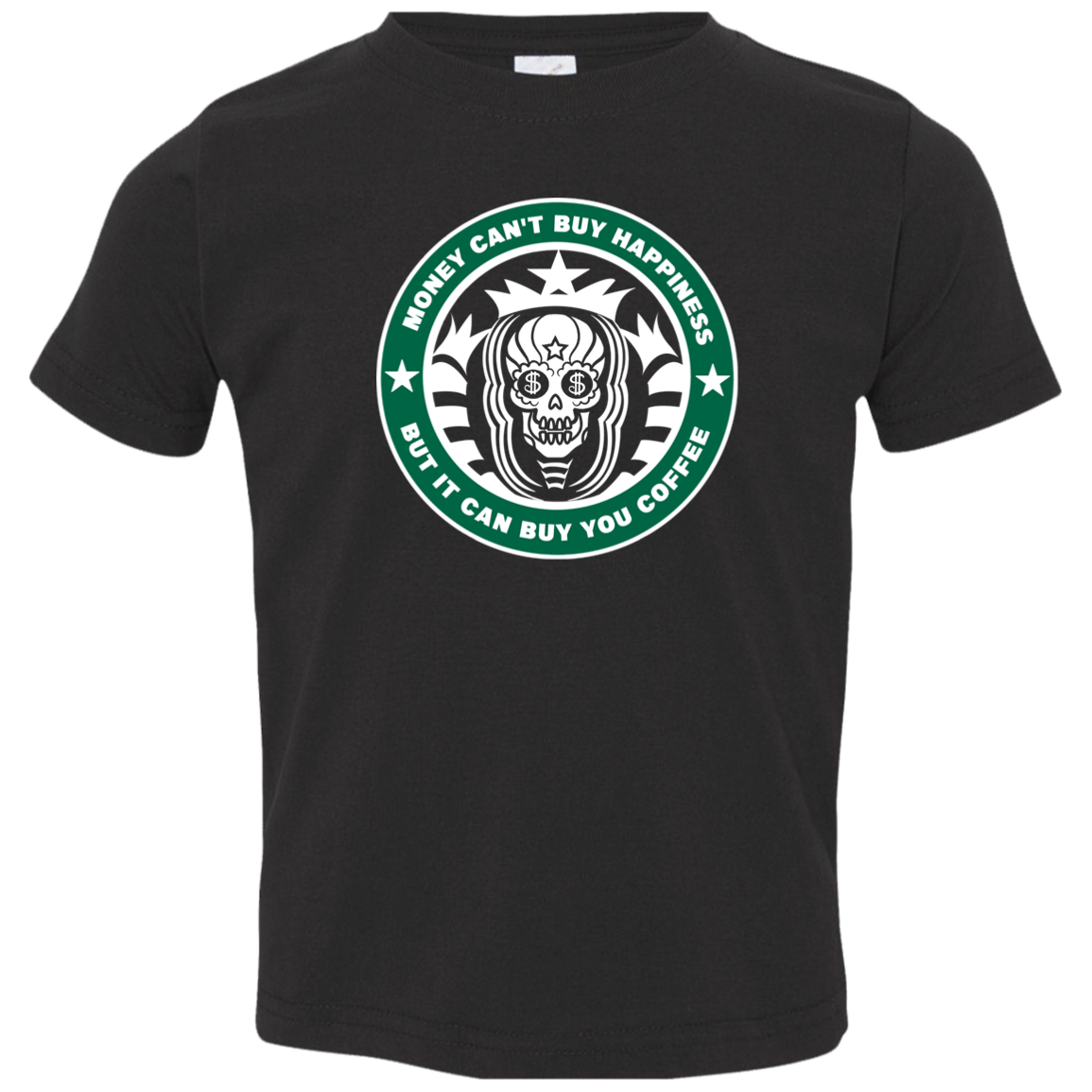 ArtichokeUSA Custom Design. Money Can't Buy Happiness But It Can Buy You Coffee. Toddler Jersey T-Shirt