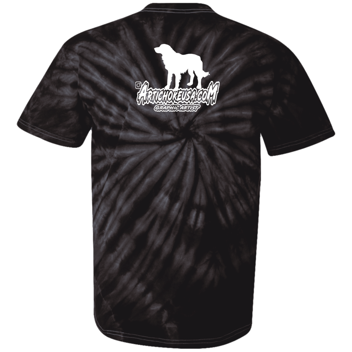 ArtichokeUSA Custom Design. Ruffing the Passer. Golden Lab Edition. Youth Tie Dye T-Shirt