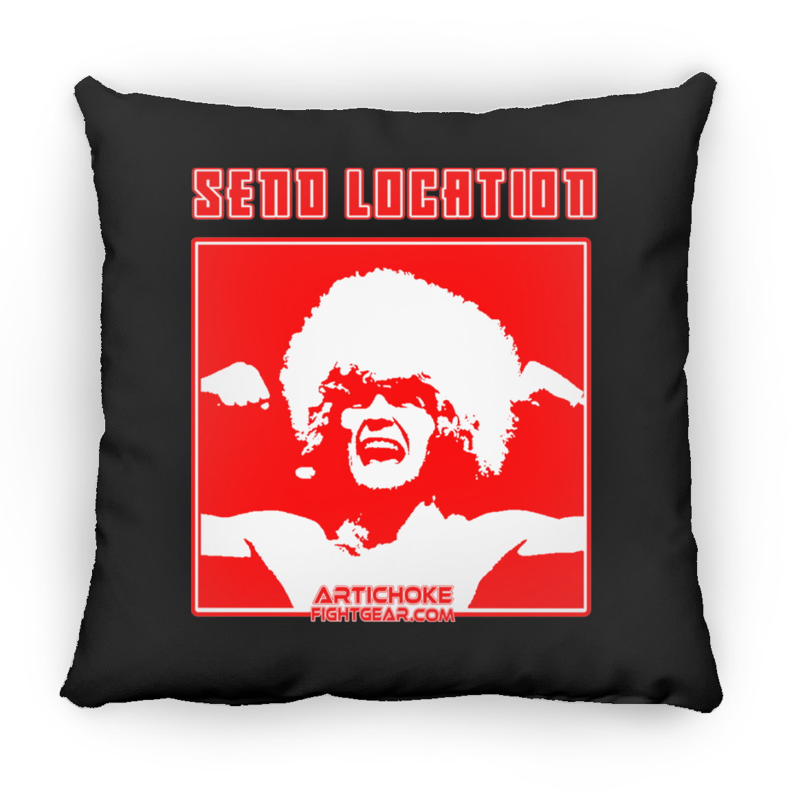 Artichoke Fight Gear Custom Design #17. SEND LOCATION. Large Square Pillow