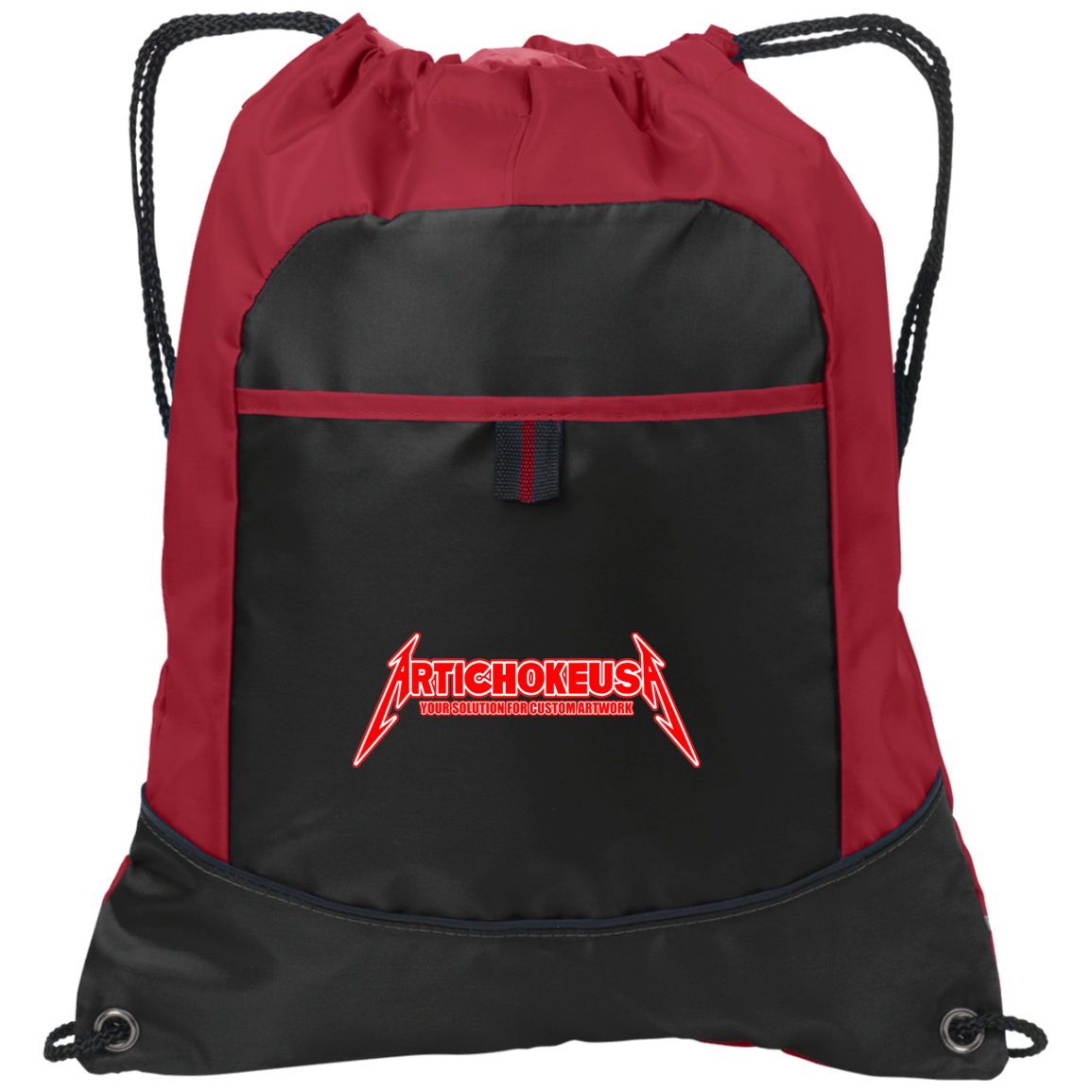 ArtichokeUSA Custom Design. Metallica Style Logo. Let's Make One For Your Project. Pocket Cinch Pack