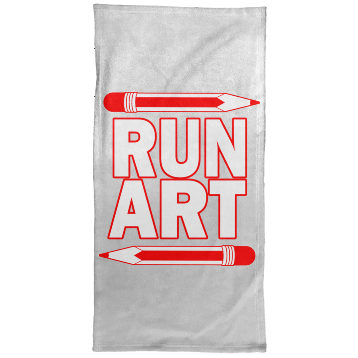 ArtichokeUSA Custom Design #1. RUN ART. Hand Towel - 15x30