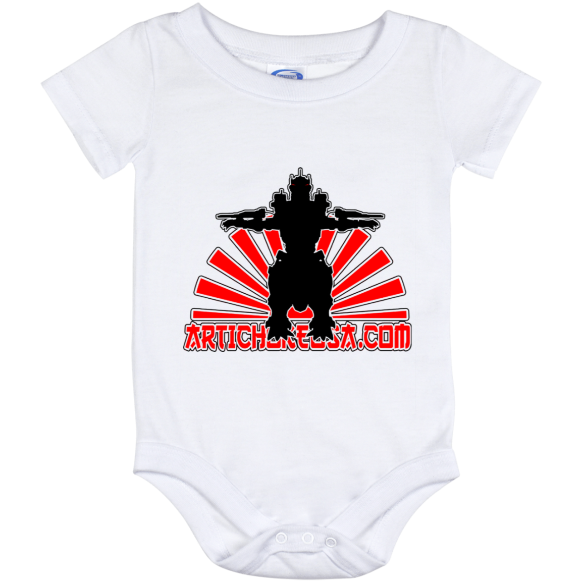 ArtichokeUSA Custom Design. Fan Art Mechagodzilla/Godzilla. Baby Onesie 12 Month