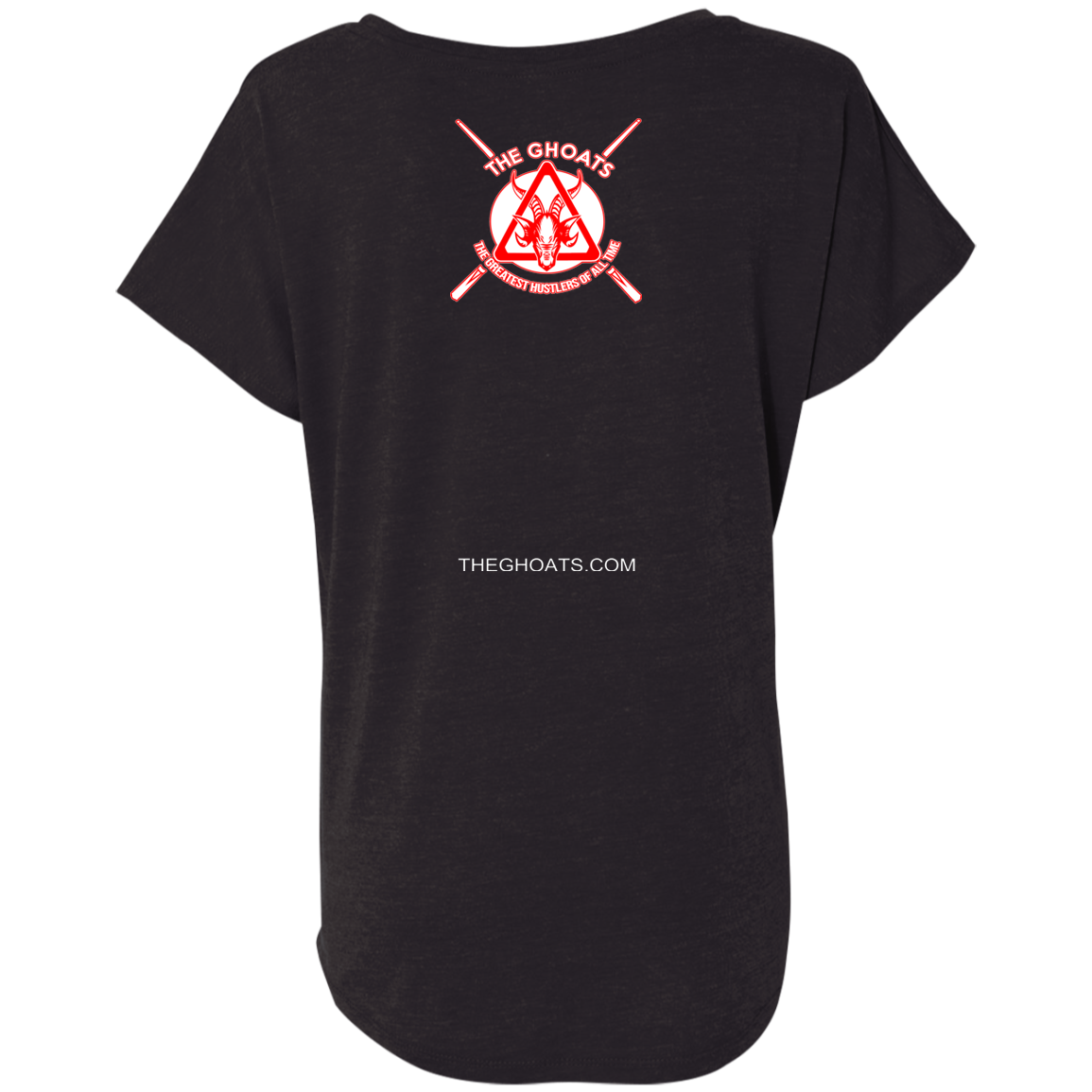 The GHOATS Custom Design. #35 SNOOKER. Ladies' Triblend Dolman Sleeve