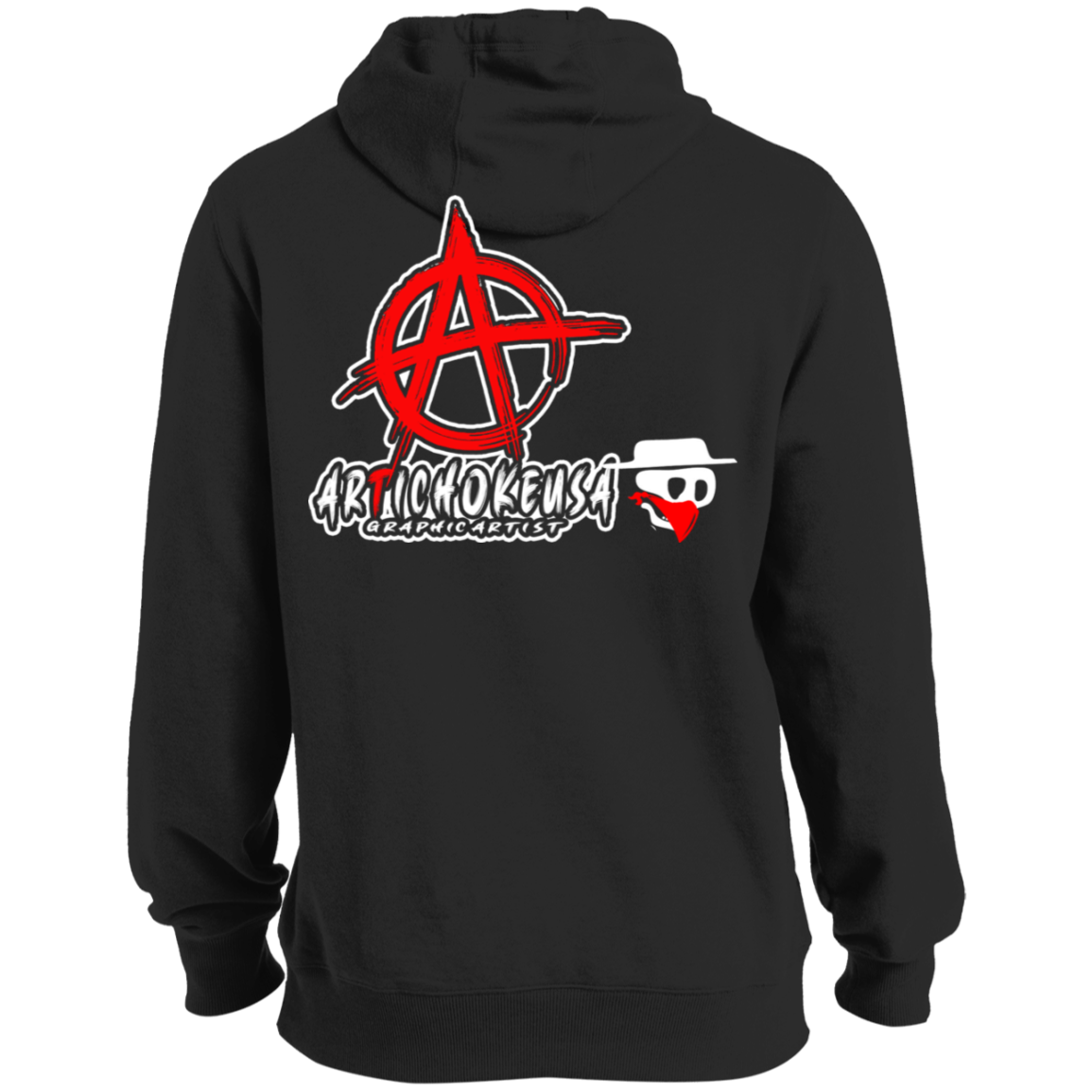 ArtichokeUSA Custom Design. Social Distancing. Social Distortion Parody. Tall Pullover Hoodie