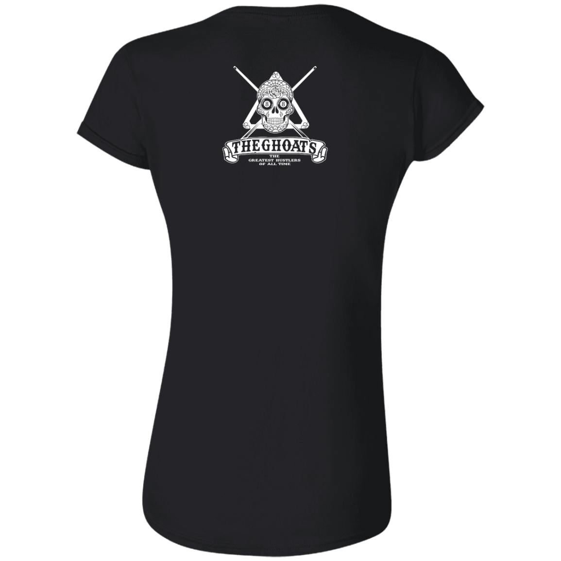 The GHOATS Custom Design #37. Sugar Skull Pool Theme. Ultra Soft Style Ladies' T-Shirt