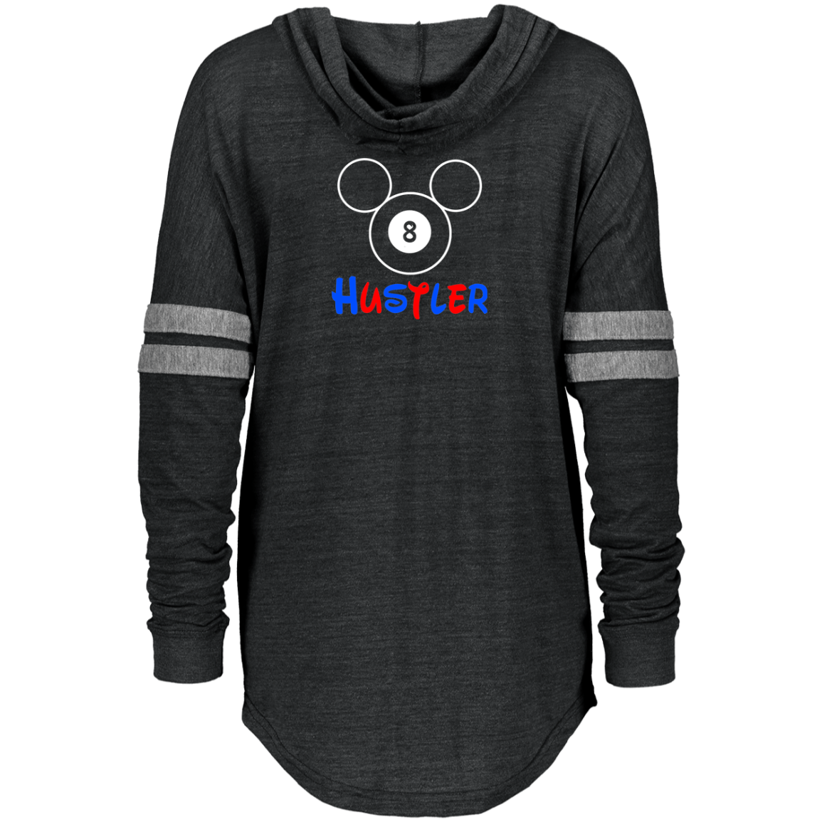 The GHOATS Custom Design. #18 Hustler Fan Art. Ladies Hooded Low Key Pullover