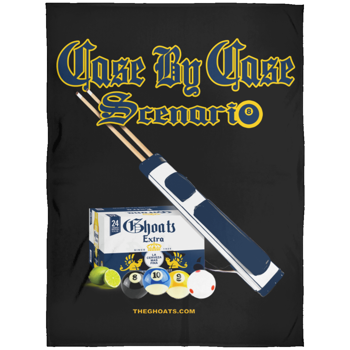 The GHOATS Custom Design. #6 Case by Case Scenario. Fleece Blanket 60x80