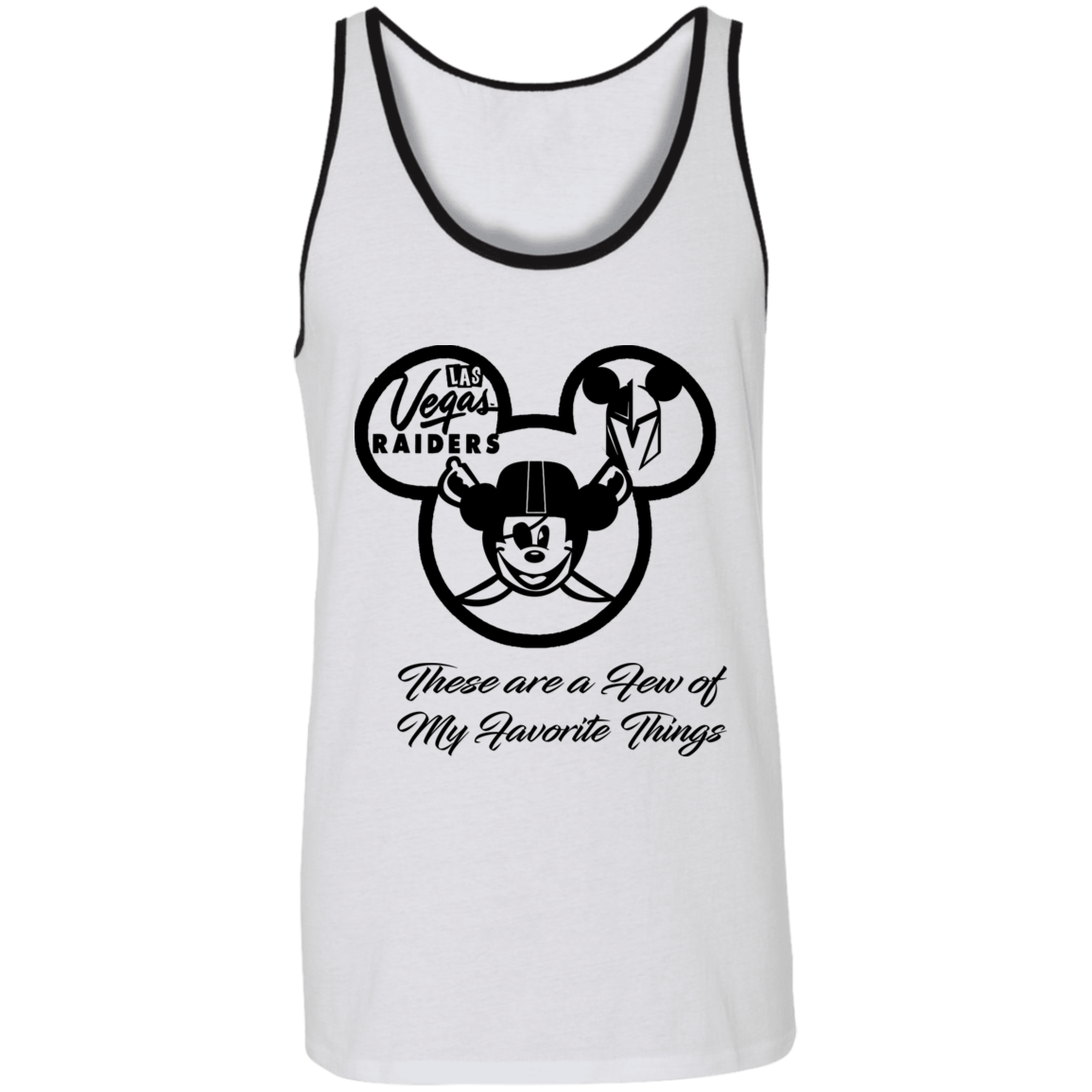 ArtichokeUSA Custom Design. Las Vegas Raiders & Mickey Mouse Mash Up. Fan Art. Parody. Unisex Tank
