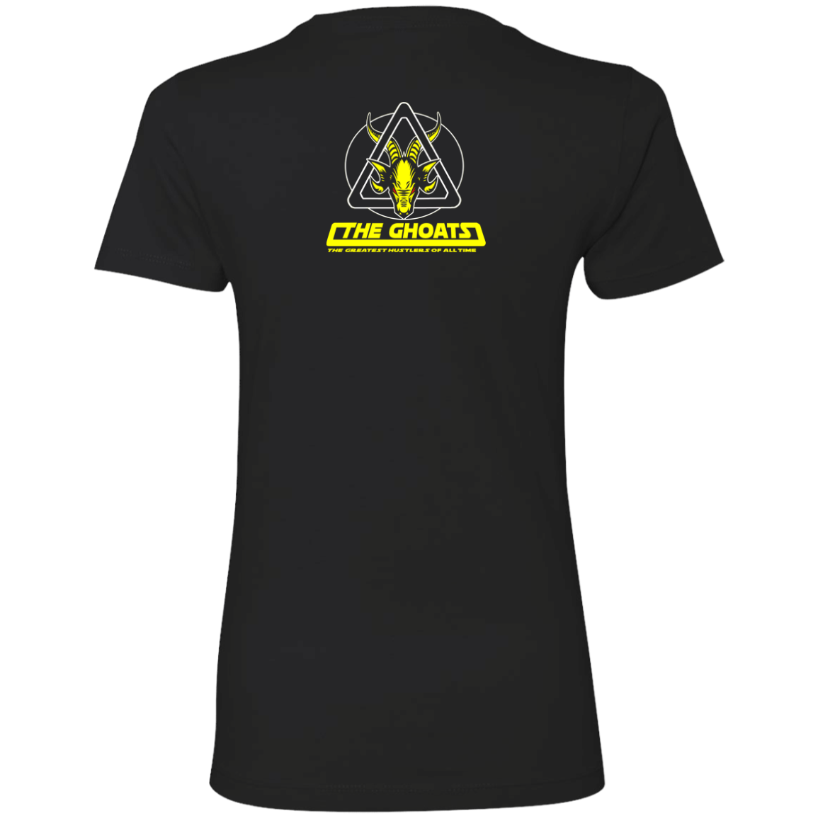 The GHOATS Custom Design. # 39 The Dark Side of Hustling. Ladies' Boyfriend T-Shirt