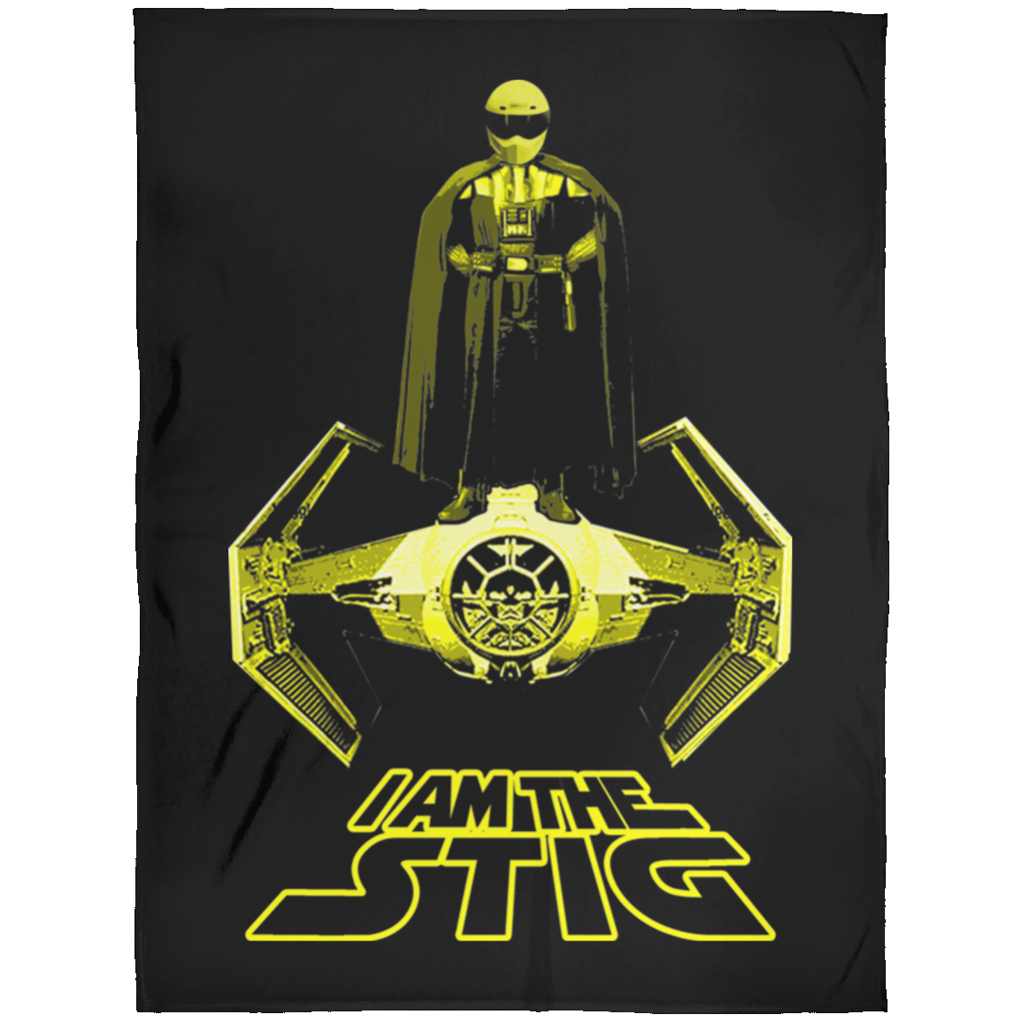 ArtichokeUSA Custom Design. I am the Stig. Vader/ The Stig Fan Art. Arctic Fleece Blanket 60x80