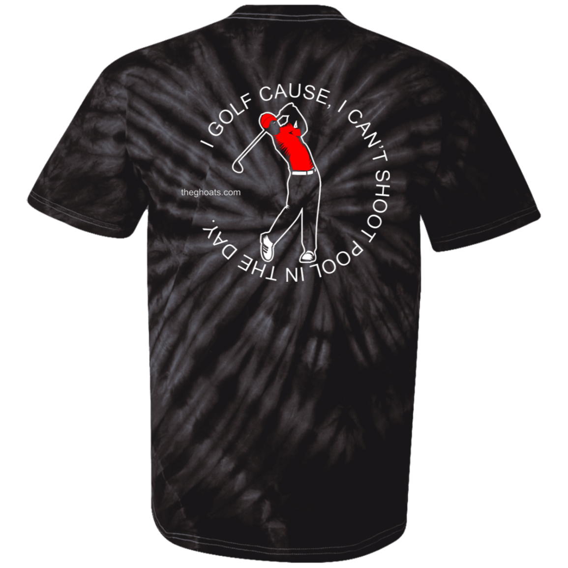 The GHOATS Custom Design #16. I shoot pool cause, I can't golf at night. I golf cause, I can't shoot pool in the day. Youth Tie Dye T-Shirt