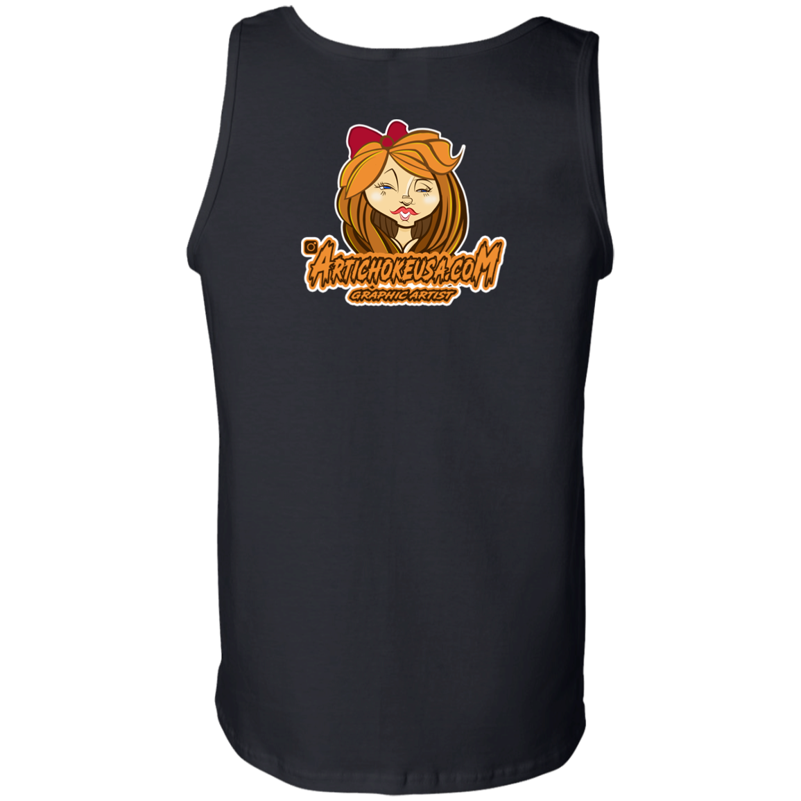ZZ#21 Characters and Fonts. Aubrey. A show case of my characters and font styles. 100% Cotton Tank Top