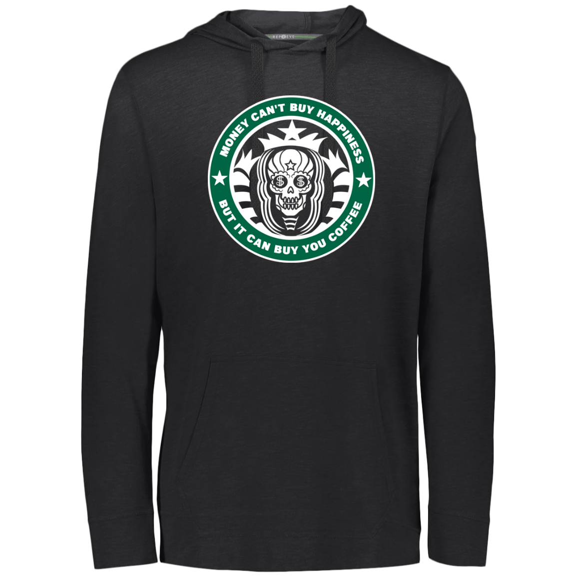 ArtichokeUSA Custom Design. Money Can't Buy Happiness But It Can Buy You Coffee. Eco Triblend T-Shirt Hoodie