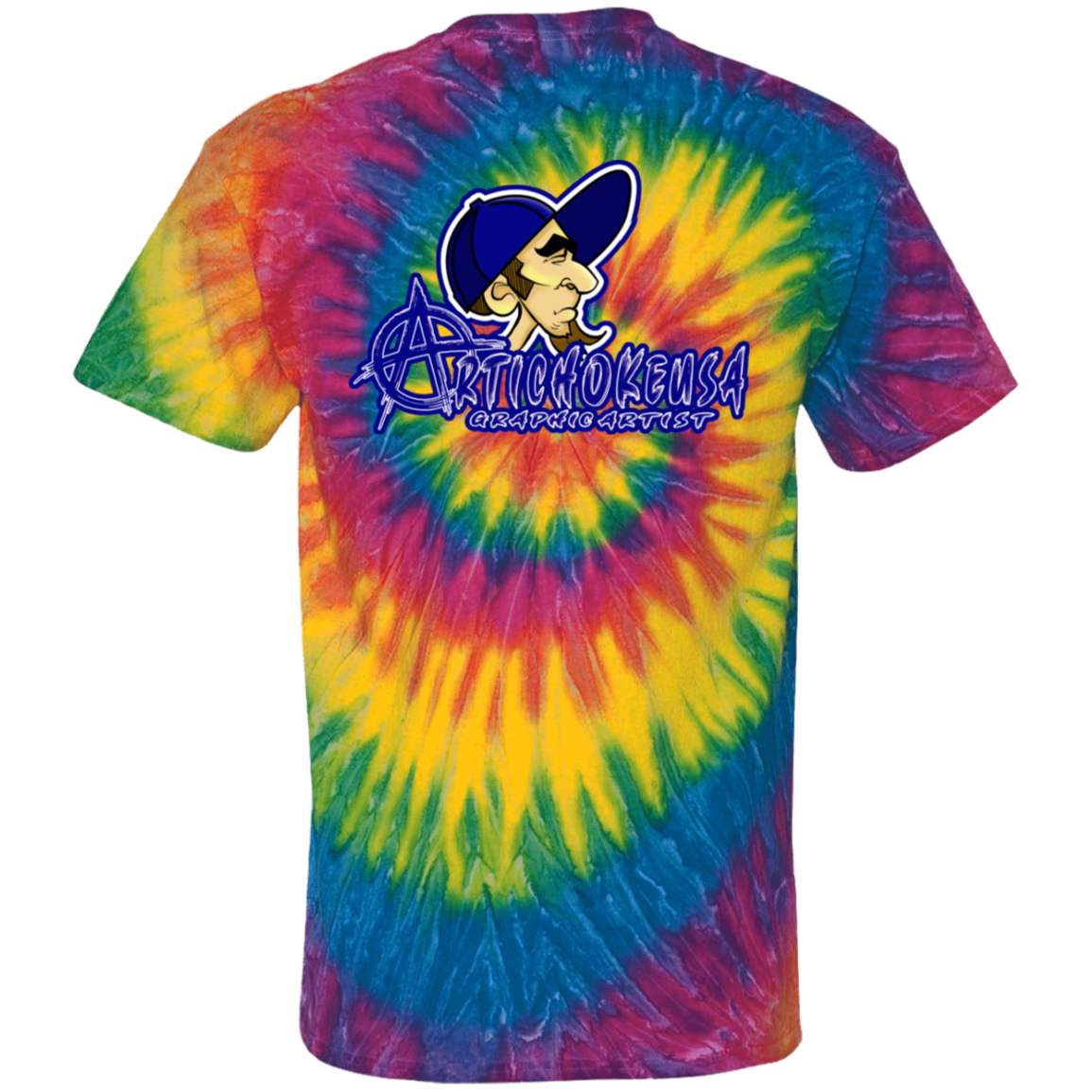 ZZ#20 ArtichokeUSA Characters and Fonts. "Clem" Let’s Create Your Own Design Today. Youth Tie Dye T-Shirt