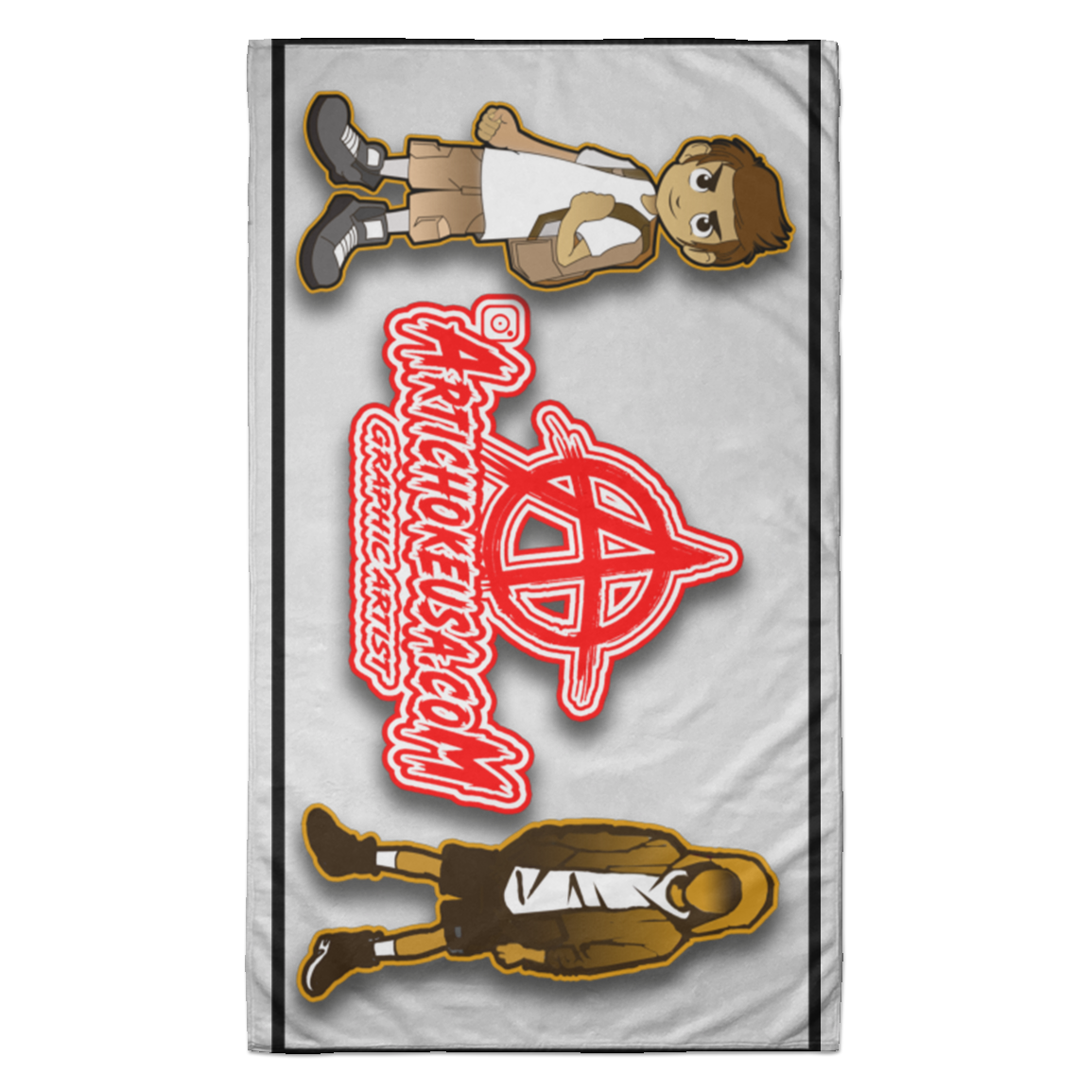 ArtichokeUSA Custom Design. Façade: (Noun) A false appearance that makes someone or something seem more pleasant or better than they really are. Towel - 35x60